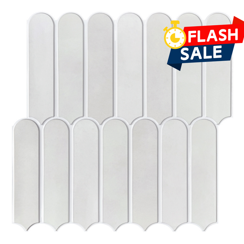 Azulejo de pared despegable y pegado con escamas de pez gris niebla 3D