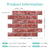 3D Peel and Stick Wall Tile Sample (1 Sheet)