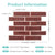 3D Peel and Stick Wall Tile Sample (1 Sheet)