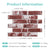 3D Peel and Stick Wall Tile Sample (1 Sheet)