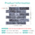 3D Peel and Stick Wall Tile Sample (1 Sheet)
