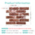 3D Peel and Stick Wall Tile Sample (1 Sheet)