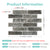 3D Peel and Stick Wall Tile Sample (1 Sheet)