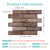 3D Peel and Stick Wall Tile Sample (1 Sheet)