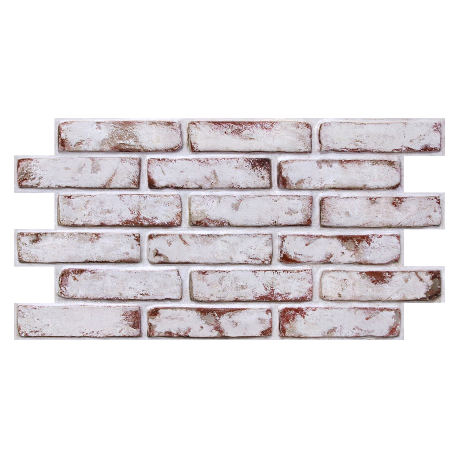 3D Whitewashed Brick Wall Panels Peel and Stick -Large Size – Commomy