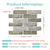 3D Peel and Stick Wall Tile Sample (1 Sheet)