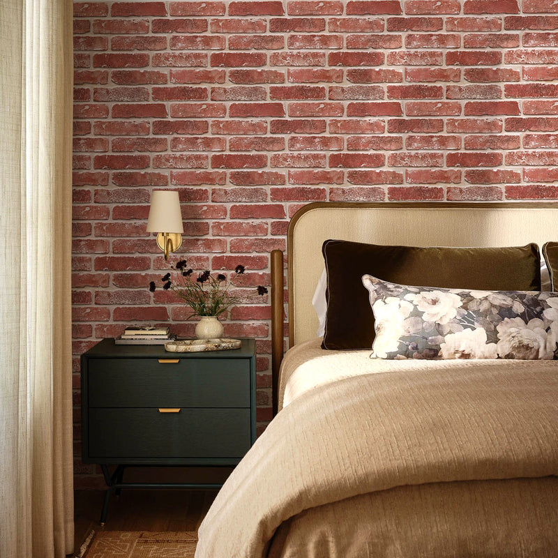 3D Antique Red Brick Peel and Stick Wall Panels – Commomy