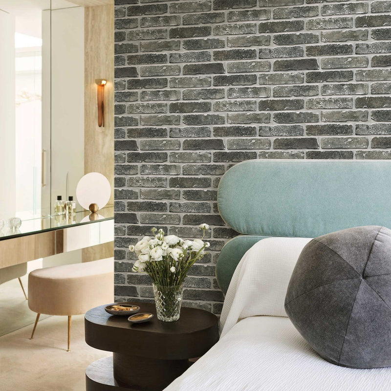 3D Dark Antique Brick Peel and Stick Wall Panels – Commomy