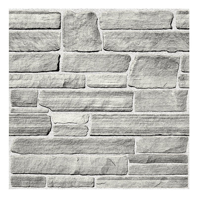3D Grey Stone Peel and Stick Wall Tile_Commomy Decor