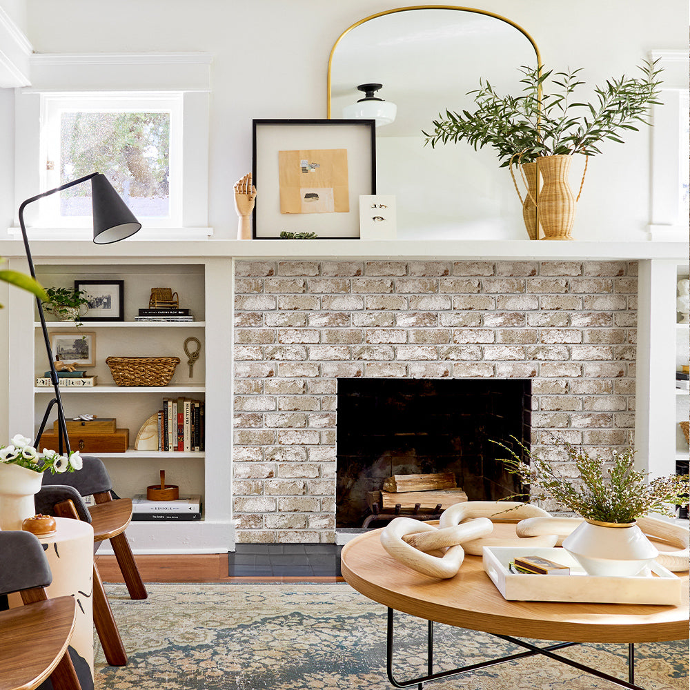 3D Rust Red Brick Peel and Stick Wall Tile – Commomy