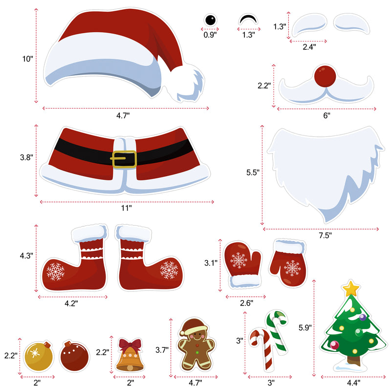 Santa Claus Christmas Fridge Magnets