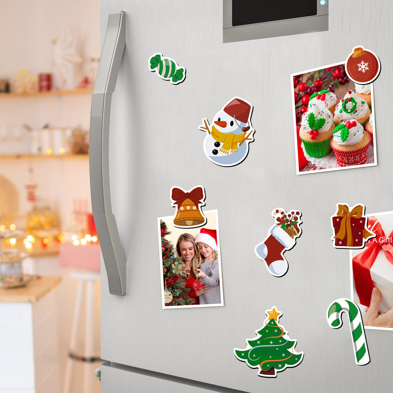 Santa Snowman Gift Christmas Magnetic Fridge Magnets