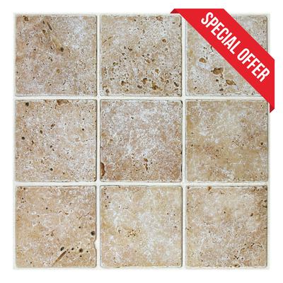 3D Rock Stone Square Peel and Stick Wall Tile