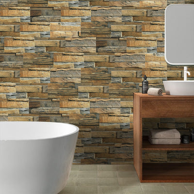 Wood Grain Peel and Stick Tile Stickers