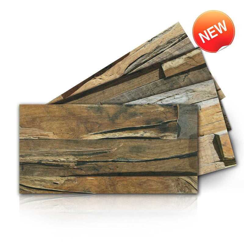 Wood Grain Peel and Stick Tile Stickers