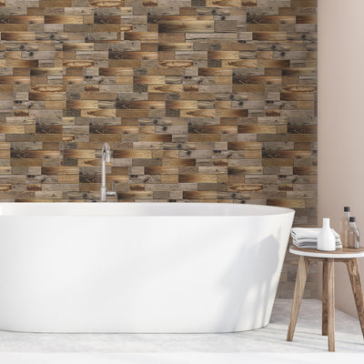 Vintage Wood Peel and Stick Tile Stickers