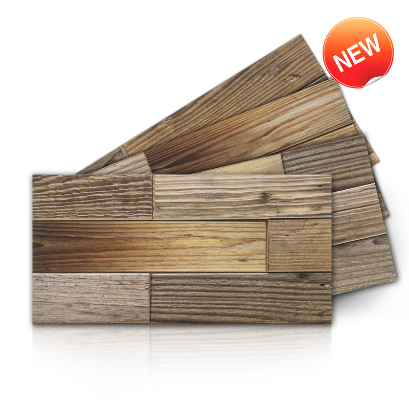 Vintage Wood Peel and Stick Tile Stickers