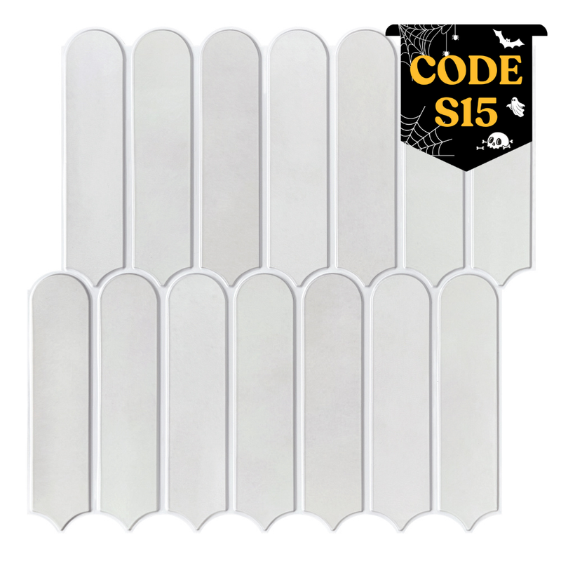 Azulejo de pared despegable y pegado con escamas de pez gris niebla 3D