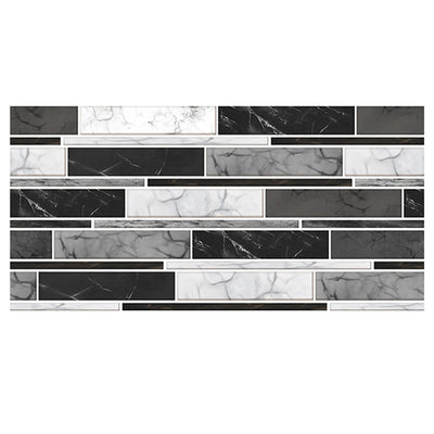 Black Marble Peel and Stick Tile Stickers
