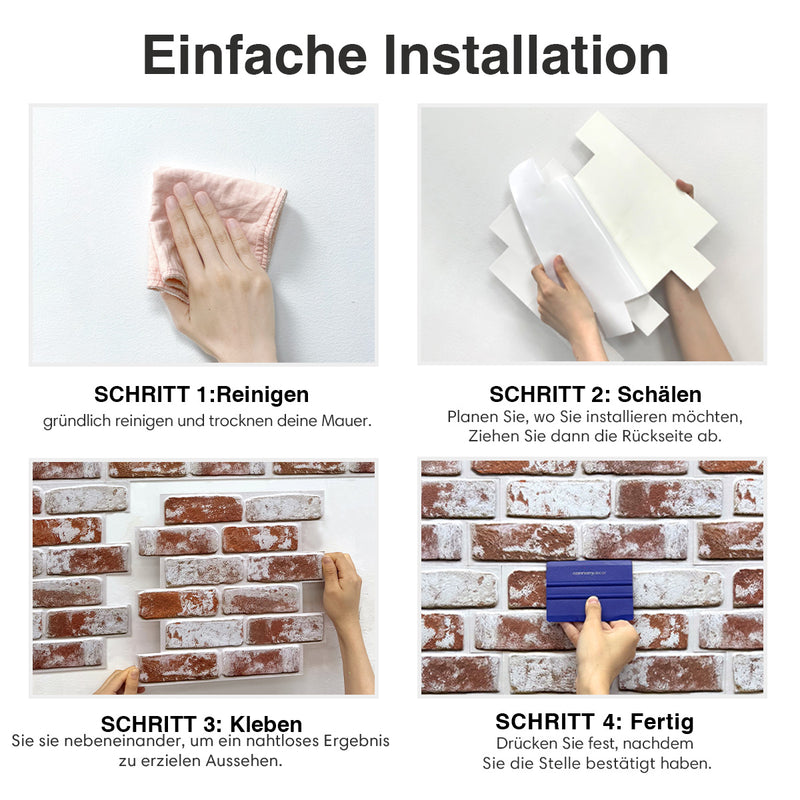 3D selbstklebende Wandpaneele