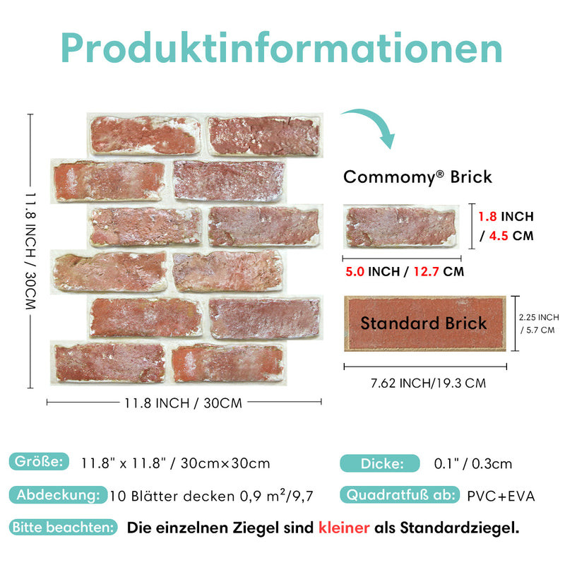 3D selbstklebende Wandpaneele