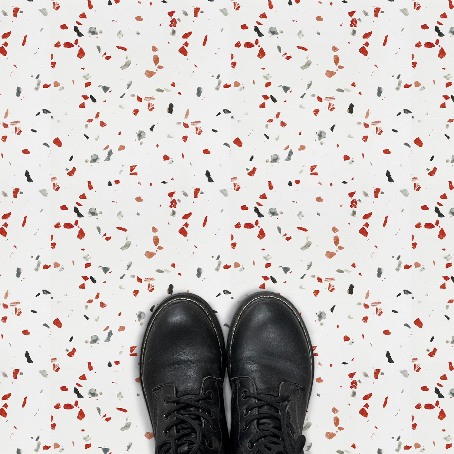 Confetti Terrazzo Peel and Stick Vinyl Floor Tile Sticker – Commomy