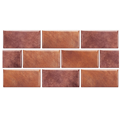 Rust Red Marble Peel and Stick Tile Stickers