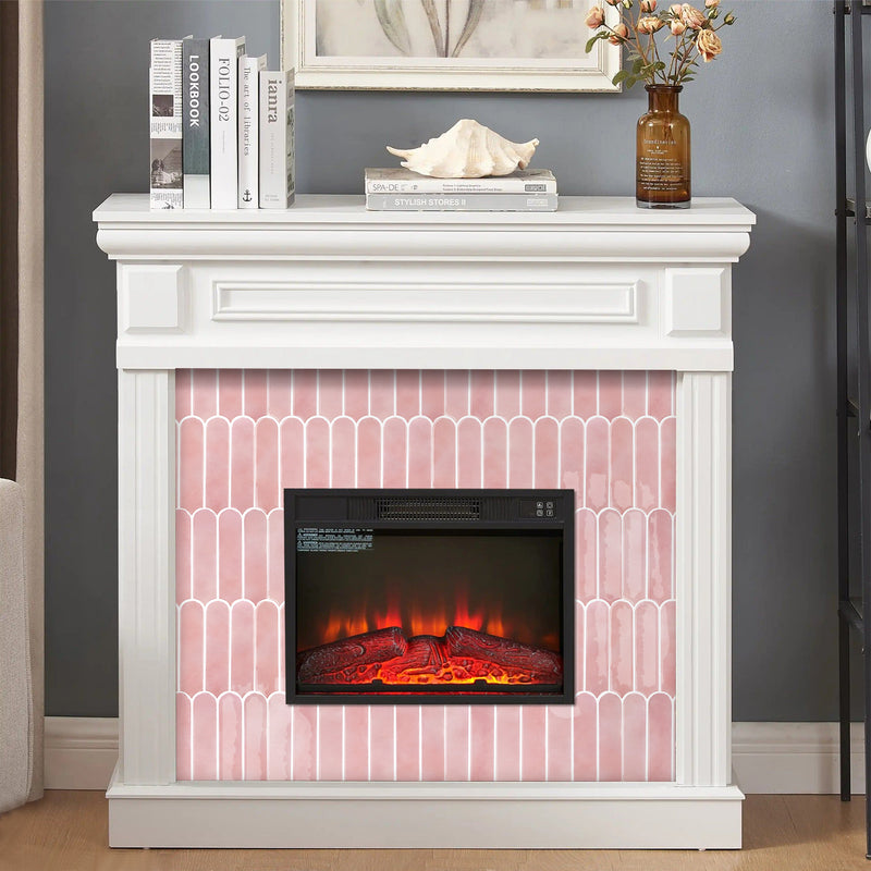 Pink Fish Scale Peel and Stick Backsplash Tile - Thicker Design