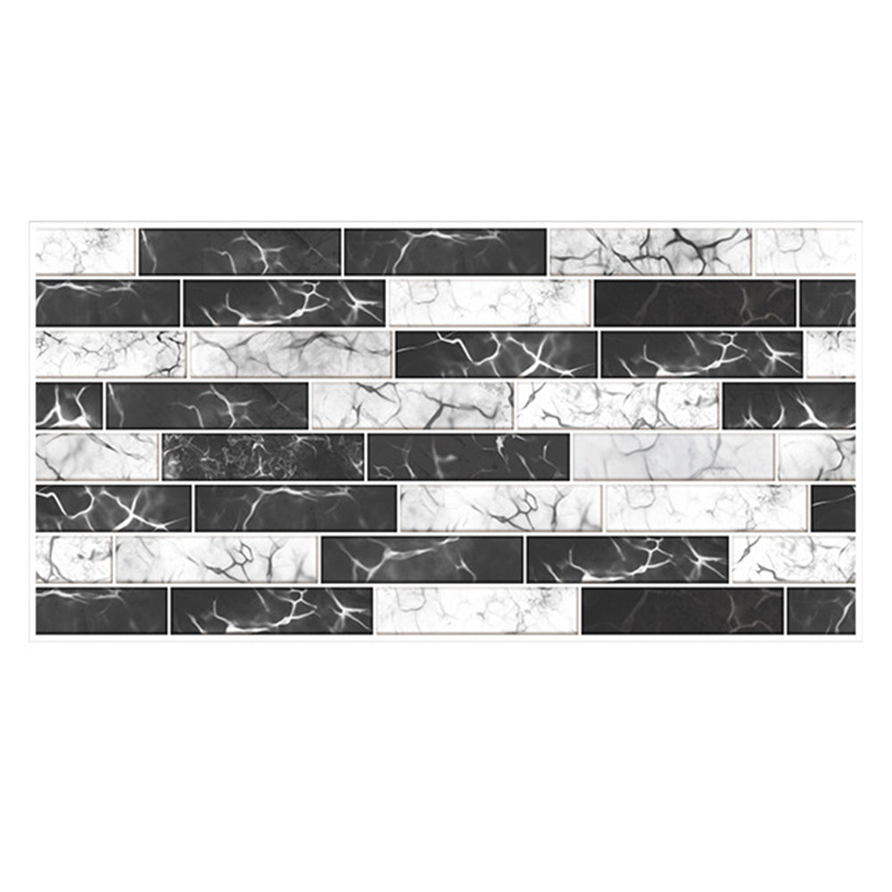 Black And Grey Marble Peel and Stick Tile Stickers – Commomy