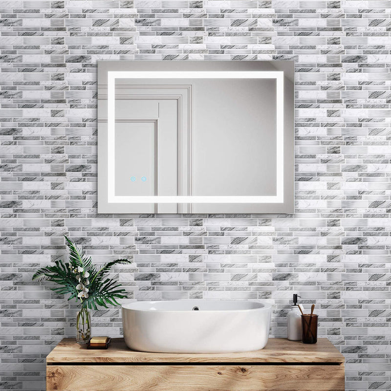 White Grey Marble Peel and Stick Tile Stickers