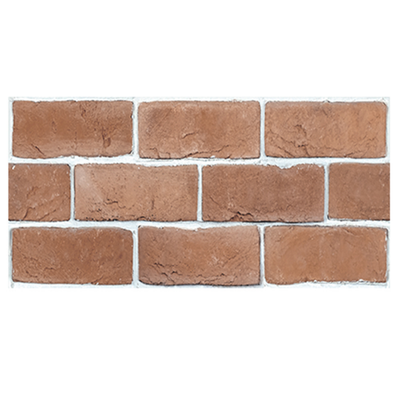 Red Orange Brick Peel and Stick Tile Stickers