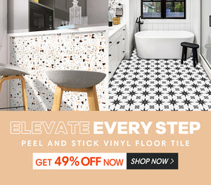 White Vinyl Peel and Stick Subway Tile  Peel and stick floor, White vinyl,  Kitchen diy makeover