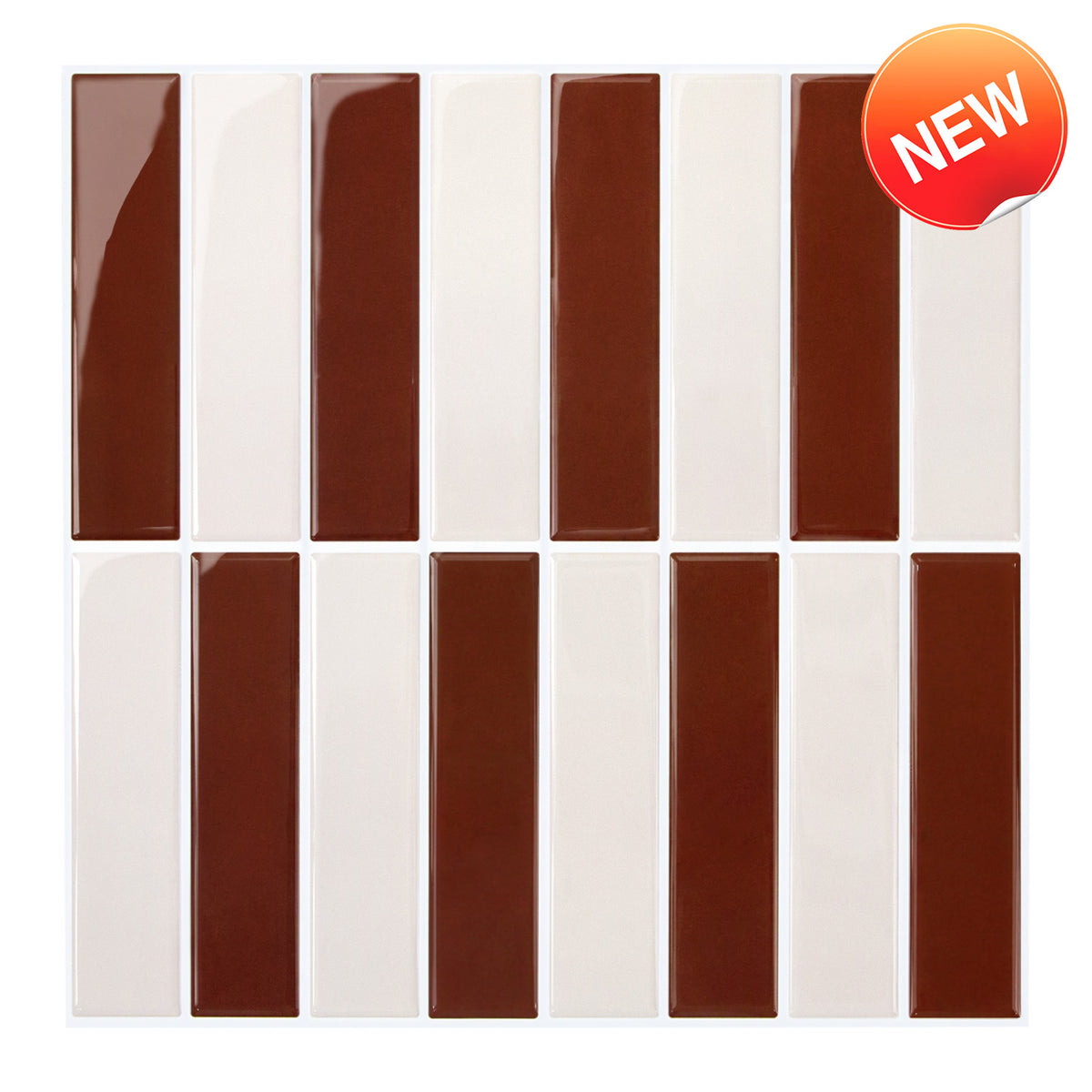 Rose Striped Peel and Stick Backsplash Tile
