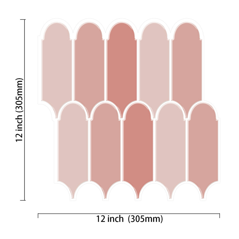 Muster von Backsplash-Fliesen zum Abziehen und Aufkleben (1 Blatt)