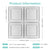 Muster einer 3D-Wandfliese zum Abziehen und Aufkleben (1 Blatt)
