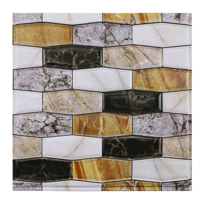 3D Bright Color Marble Peel and Stick Wall Tile - Commomy