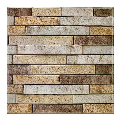 3D Faux Stone Panels Peel and Stick for DIY Interior Wall Decor – Commomy