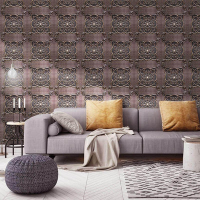 3D_Brown_Vintage_Pattern_Peel_and_Stick_Wall_Tile_Main