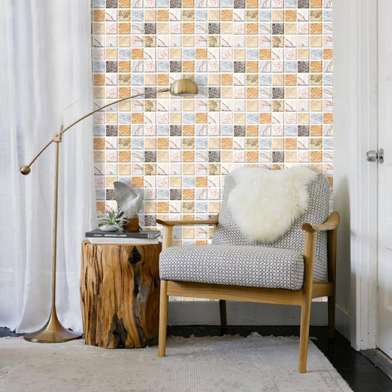 3D Colorful Marble Block Peel and Stick Wall Tile - Commomy
