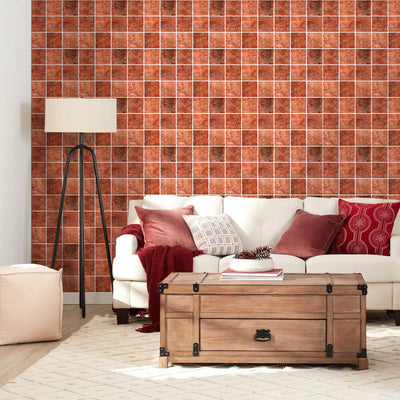 3D_Red_Clay_Square_Brick_Peel_and_Stick_Wall_Tile_Commomy Decor