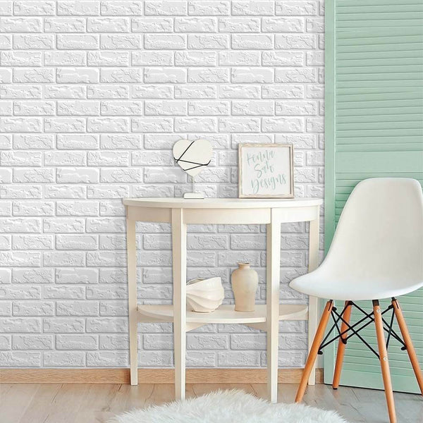 white brick wallpaper design