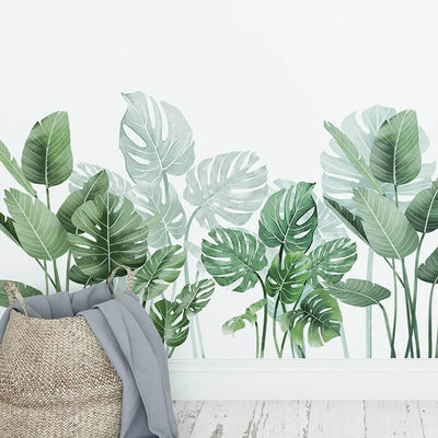 Banana Leaf Peel and Stick Giant Wall Decals - Commomy