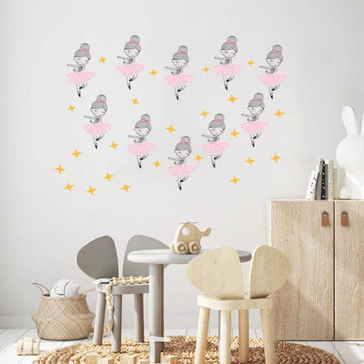 Dancing Girl Peel and Stick Decals - Commomy