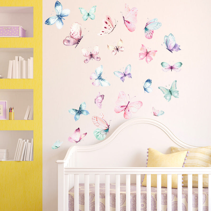 Flocks of Butterflies Peel and Stick Decals_Commomy Decor