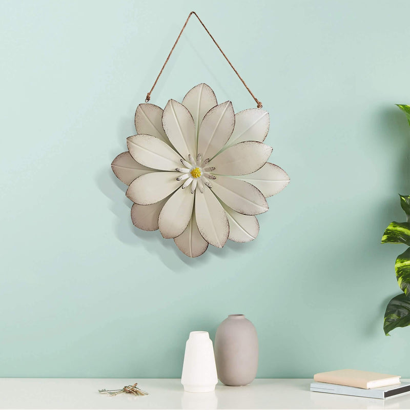 3D Metal Art Hanging Blooming Flower Wall Decor - Commomy
