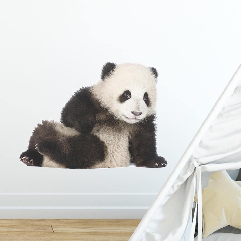 Calcomanía realista de Peel and Stick de Panda Lovely – Commomy