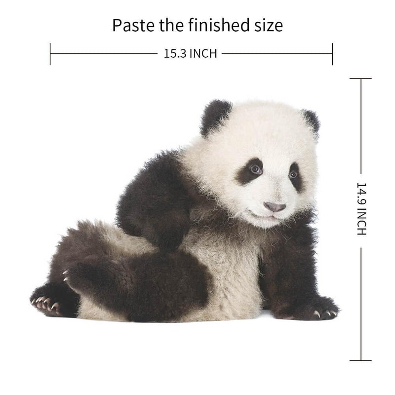 Lifelike Lovely Panda Peel and Stick Decal - Commomy