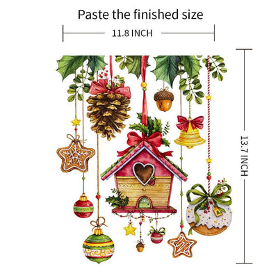 Newest Christmas Ornaments Peel and Stick Wall Decal - Commomy