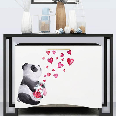 Pandas Love Peel and Stick Decals - Commomy