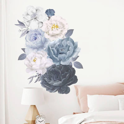 Peony Cluster Peel and Stick Decals - Commomy